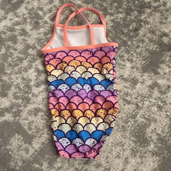 Jump’N Splash Toddler Girls Fish Scale Pattern One-Piece Swimsuit 18 Months - Picture 3 of 3